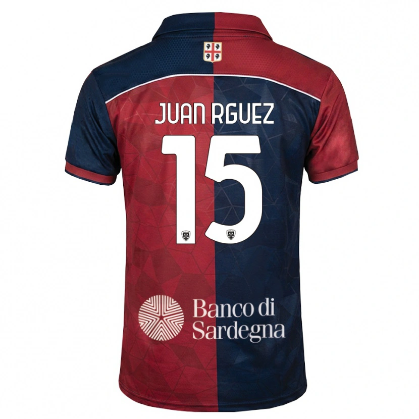Danxen Barn Juan Rodríguez #15 Burgundy Kunglig Blå Hemmatröja Matchtröjor 2026/27 Tröjor T-Tröja