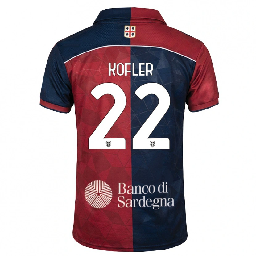 Danxen Barn Raphael Kofler #22 Burgundy Kunglig Blå Hemmatröja Matchtröjor 2026/27 Tröjor T-Tröja