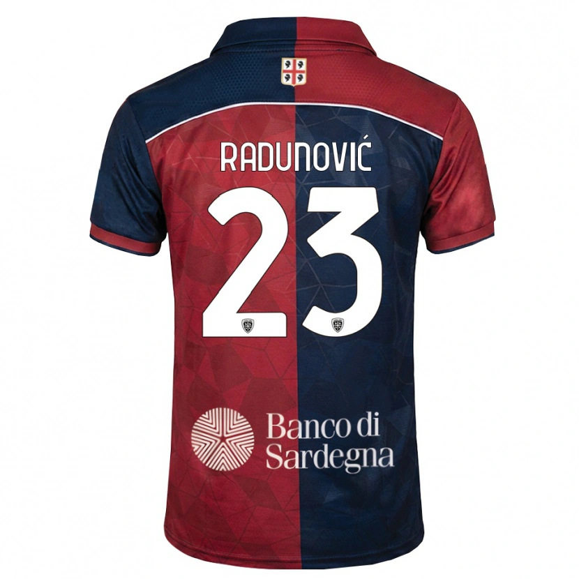Danxen Barn Boris Radunović #23 Burgundy Kunglig Blå Hemmatröja Matchtröjor 2026/27 Tröjor T-Tröja