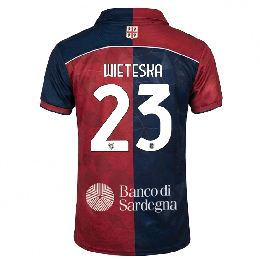Danxen Barn Mateusz Wieteska #23 Burgundy Kunglig Blå Hemmatröja Matchtröjor 2026/27 Tröjor T-Tröja
