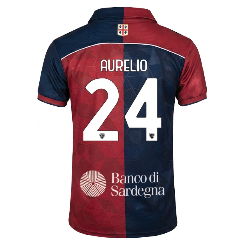 Danxen Barn Giuseppe Aurelio #24 Burgundy Kunglig Blå Hemmatröja Matchtröjor 2026/27 Tröjor T-Tröja