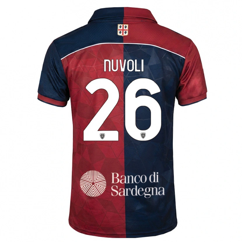 Danxen Barn Matteo Nuvoli #26 Burgundy Kunglig Blå Hemmatröja Matchtröjor 2026/27 Tröjor T-Tröja