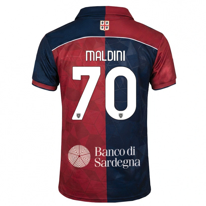 Danxen Barn Daniel Maldini #70 Burgundy Kunglig Blå Hemmatröja Matchtröjor 2026/27 Tröjor T-Tröja