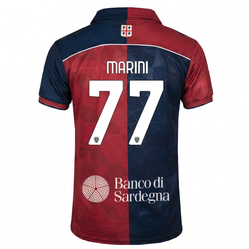 Danxen Barn Matteo Marini #77 Burgundy Kunglig Blå Hemmatröja Matchtröjor 2026/27 Tröjor T-Tröja