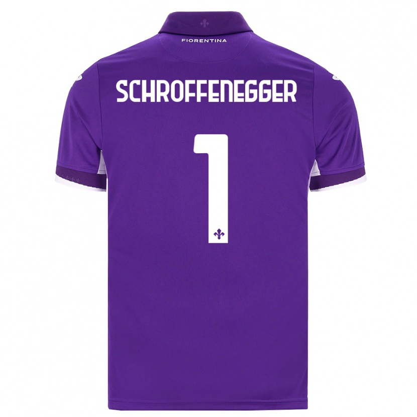 Danxen Barn Katja Schroffenegger #1 Lila Vit Rosa Hemmatröja Matchtröjor 2026/27 Tröjor T-Tröja