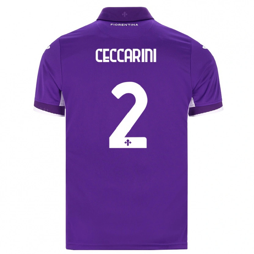 Danxen Barn Duccio Ceccarini #2 Lila Vit Rosa Hemmatröja Matchtröjor 2026/27 Tröjor T-Tröja