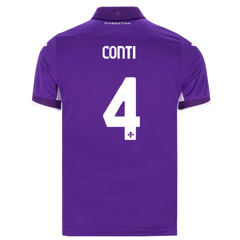 Danxen Barn Gabriele Conti #4 Lila Vit Rosa Hemmatröja Matchtröjor 2026/27 Tröjor T-Tröja