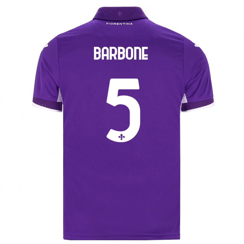 Danxen Barn Mattia Barbone #5 Lila Vit Rosa Hemmatröja Matchtröjor 2026/27 Tröjor T-Tröja