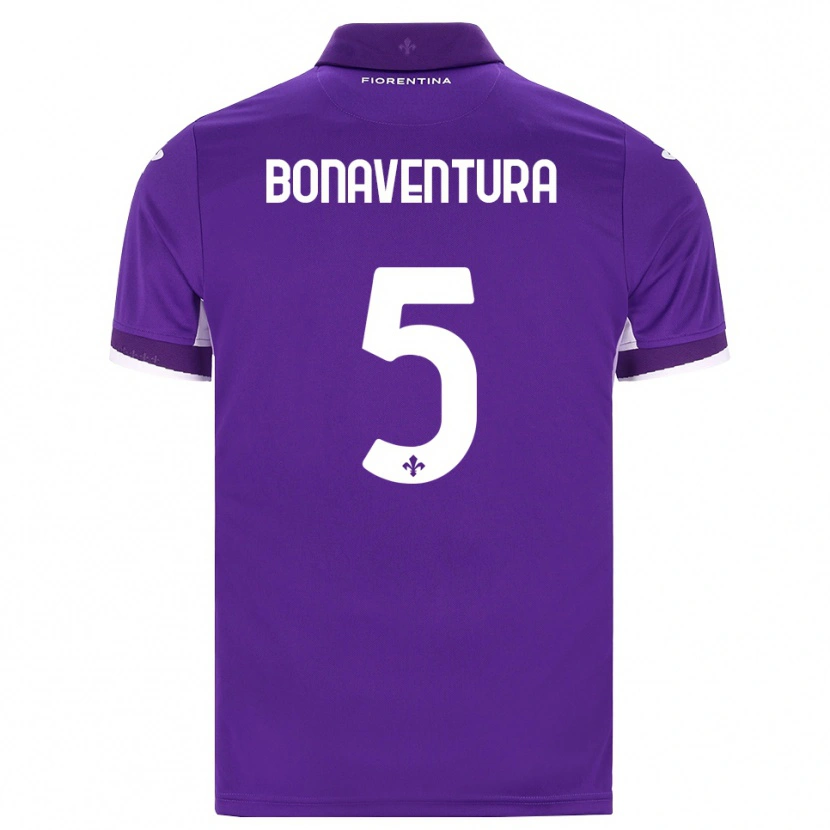 Danxen Barn Giacomo Bonaventura #5 Lila Vit Rosa Hemmatröja Matchtröjor 2026/27 Tröjor T-Tröja