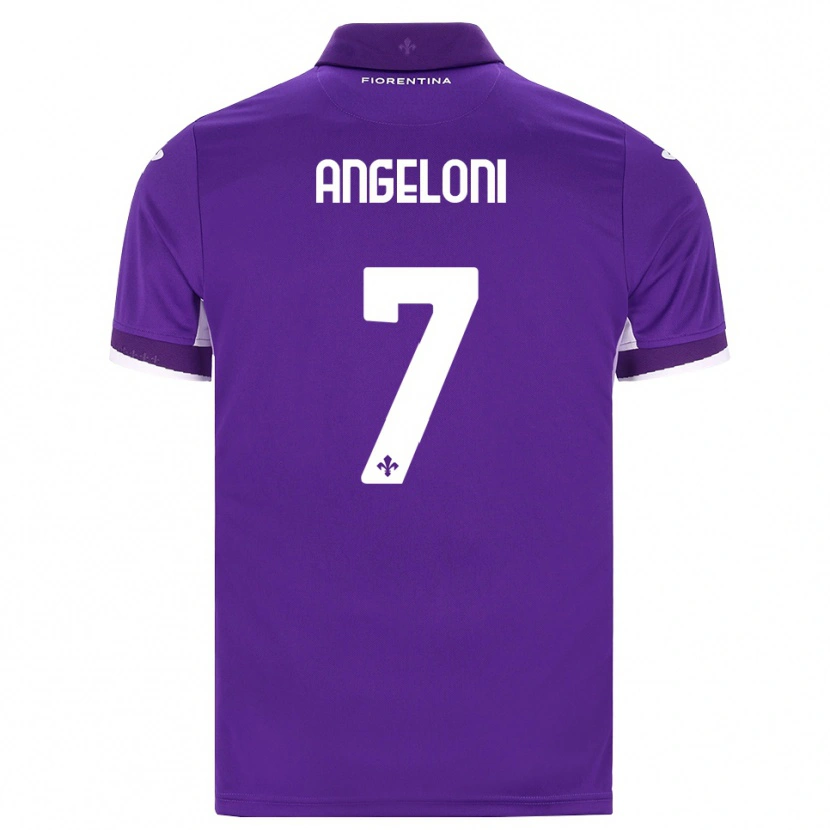 Danxen Barn Alberto Angeloni #7 Lila Vit Rosa Hemmatröja Matchtröjor 2026/27 Tröjor T-Tröja