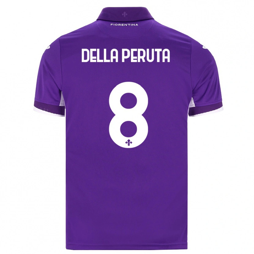 Danxen Barn Victoria Della Peruta #8 Lila Vit Rosa Hemmatröja Matchtröjor 2026/27 Tröjor T-Tröja