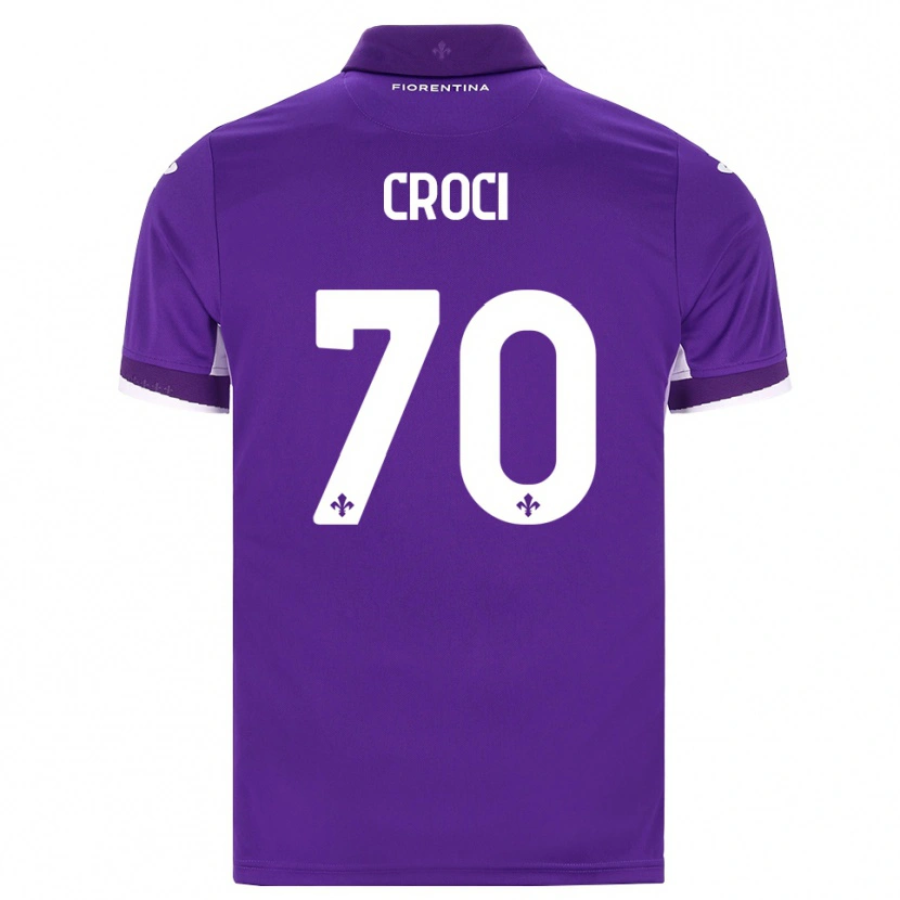 Danxen Barn Federico Croci #70 Lila Vit Rosa Hemmatröja Matchtröjor 2026/27 Tröjor T-Tröja
