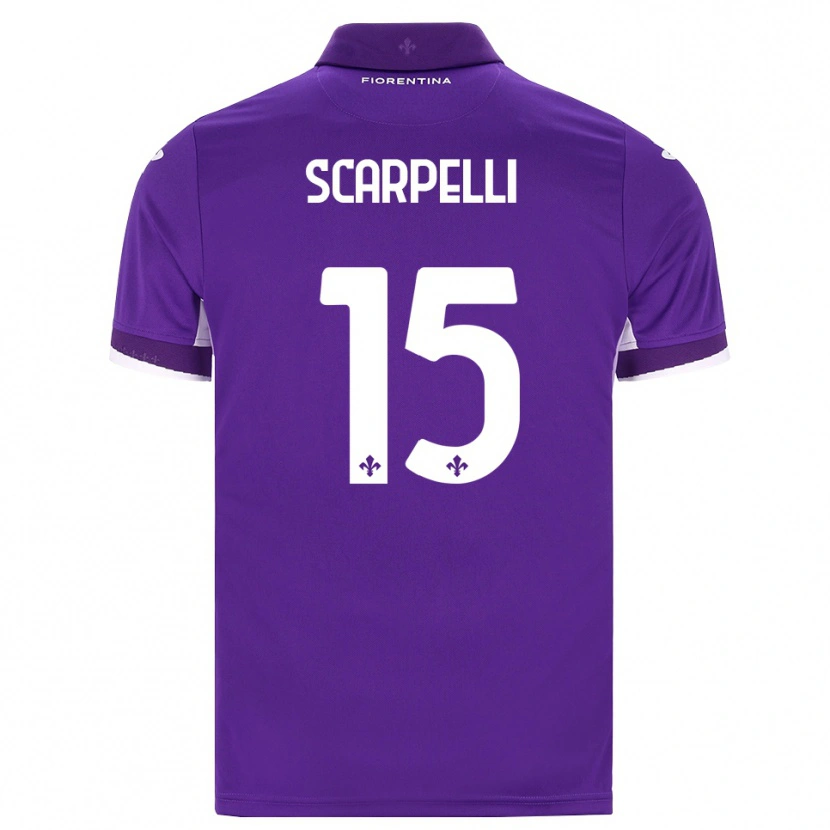 Danxen Barn Diego Scarpelli #15 Lila Vit Rosa Hemmatröja Matchtröjor 2026/27 Tröjor T-Tröja