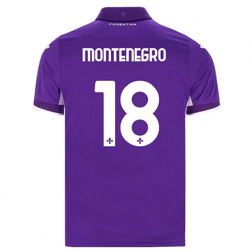Danxen Barn Luca Montenegro #18 Lila Vit Rosa Hemmatröja Matchtröjor 2026/27 Tröjor T-Tröja