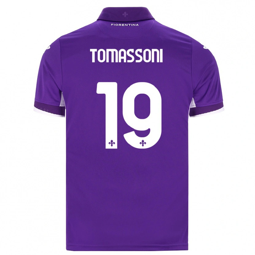 Danxen Barn Emma Tomassoni #19 Lila Vit Rosa Hemmatröja Matchtröjor 2026/27 Tröjor T-Tröja