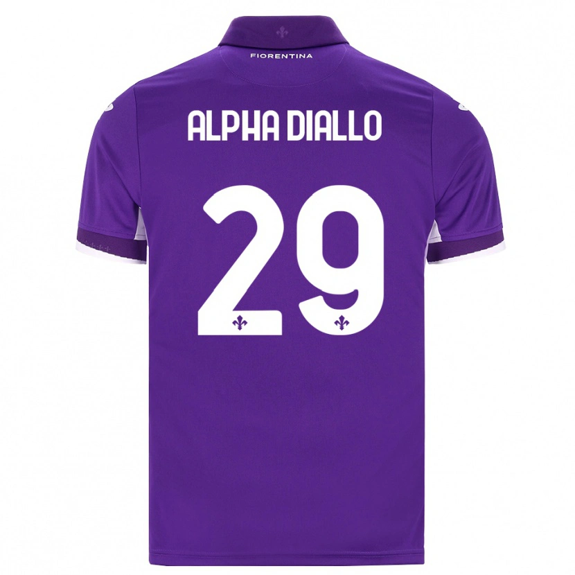 Danxen Barn Alpha Diallo #29 Lila Vit Rosa Hemmatröja Matchtröjor 2026/27 Tröjor T-Tröja