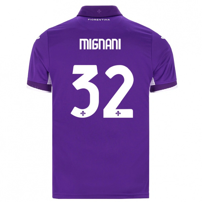 Danxen Barn Carlo Mignani #32 Lila Vit Rosa Hemmatröja Matchtröjor 2026/27 Tröjor T-Tröja