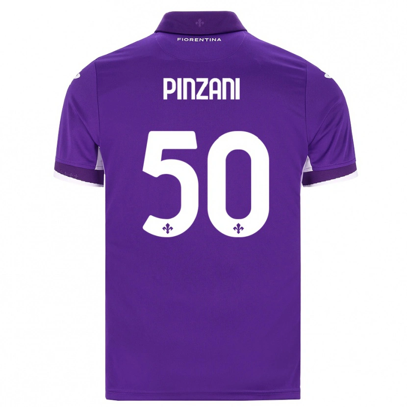 Danxen Barn Lorenzo Pinzani #50 Lila Vit Rosa Hemmatröja Matchtröjor 2026/27 Tröjor T-Tröja