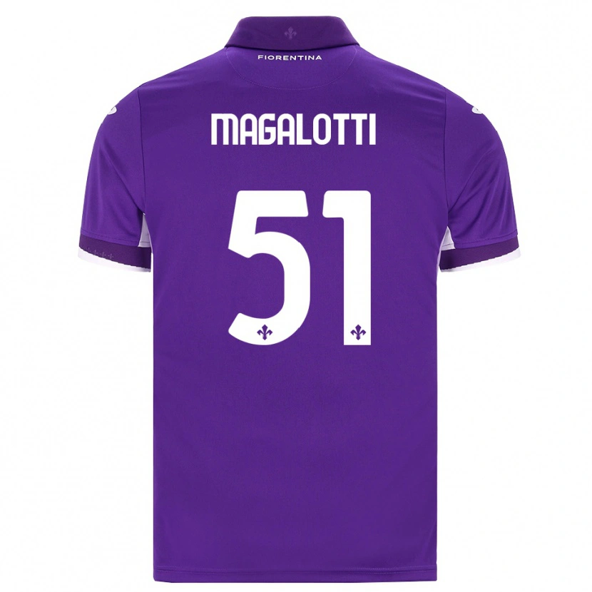 Danxen Barn Mattia Magalotti #51 Lila Vit Rosa Hemmatröja Matchtröjor 2026/27 Tröjor T-Tröja