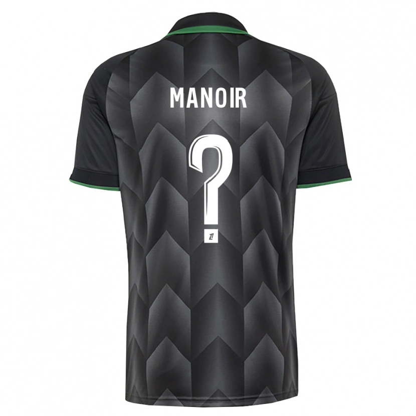 Danxen Barn Nael Manoir #0 Vit Svart Grön Bortatröja Matchtröjor 2026/27 Tröjor T-Tröja