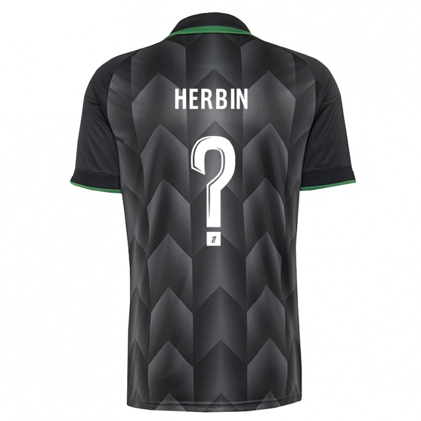 Danxen Barn Grégoire Herbin #0 Vit Svart Grön Bortatröja Matchtröjor 2026/27 Tröjor T-Tröja