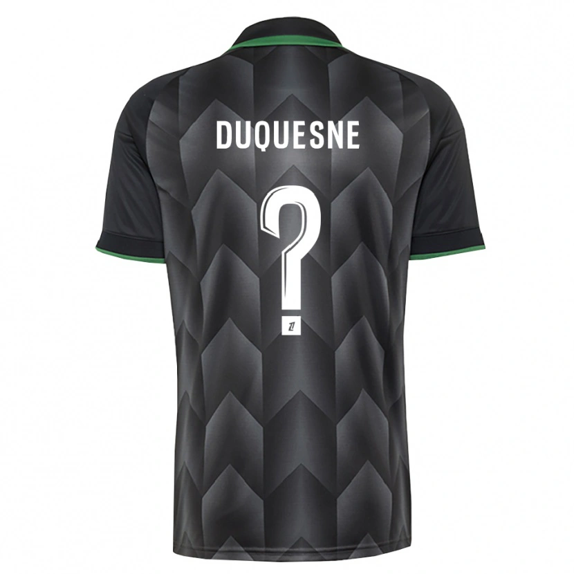 Danxen Barn Elsa Duquesne #0 Vit Svart Grön Bortatröja Matchtröjor 2026/27 Tröjor T-Tröja