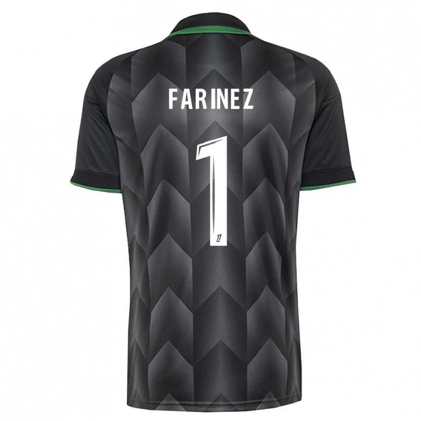 Danxen Barn Wuilker Fariñez #1 Vit Svart Grön Bortatröja Matchtröjor 2026/27 Tröjor T-Tröja