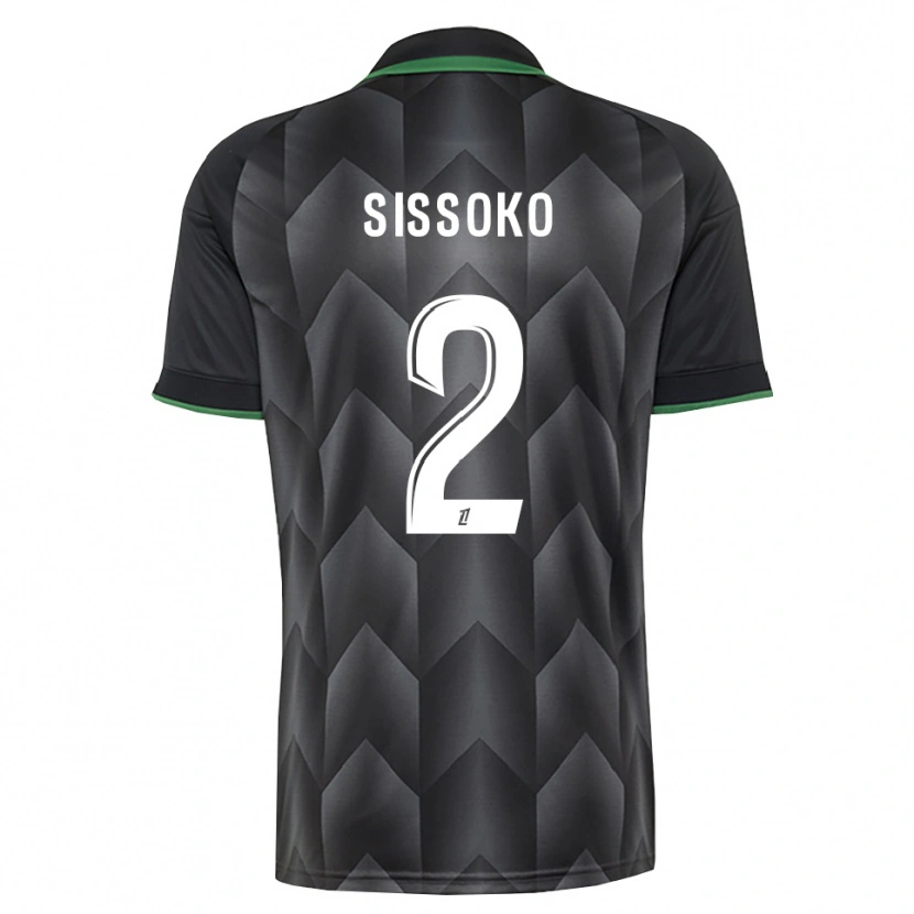 Danxen Barn Mustapha Sissoko #2 Vit Svart Grön Bortatröja Matchtröjor 2026/27 Tröjor T-Tröja