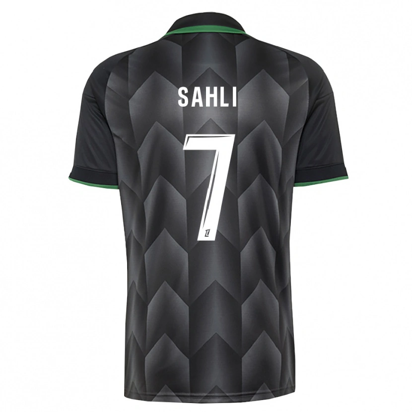 Danxen Barn Wael Sahli #7 Vit Svart Grön Bortatröja Matchtröjor 2026/27 Tröjor T-Tröja