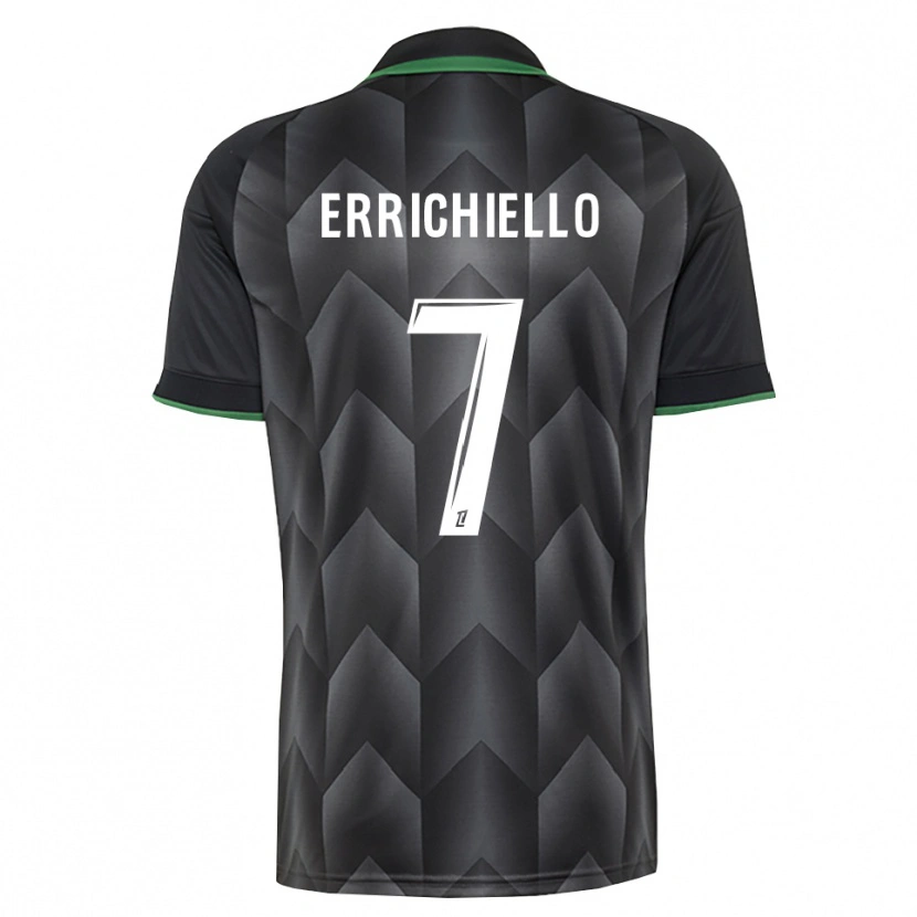 Danxen Barn Giovan Errichiello #7 Vit Svart Grön Bortatröja Matchtröjor 2026/27 Tröjor T-Tröja