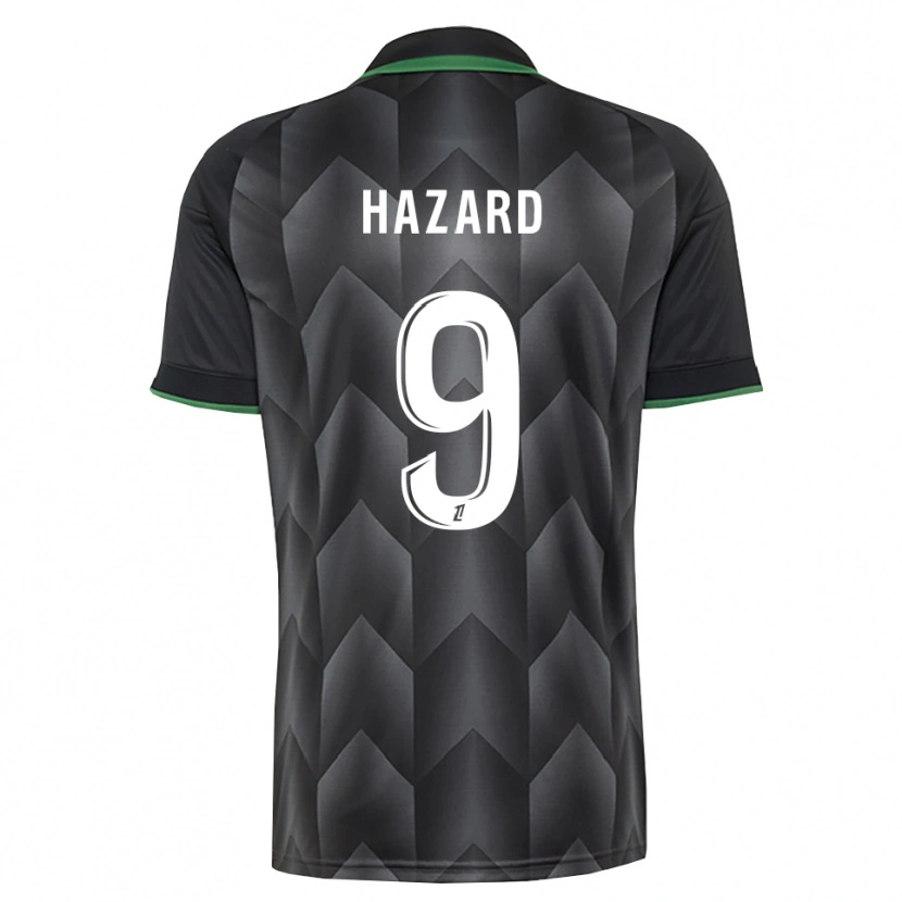 Danxen Barn Thorgan Hazard #9 Vit Svart Grön Bortatröja Matchtröjor 2026/27 Tröjor T-Tröja