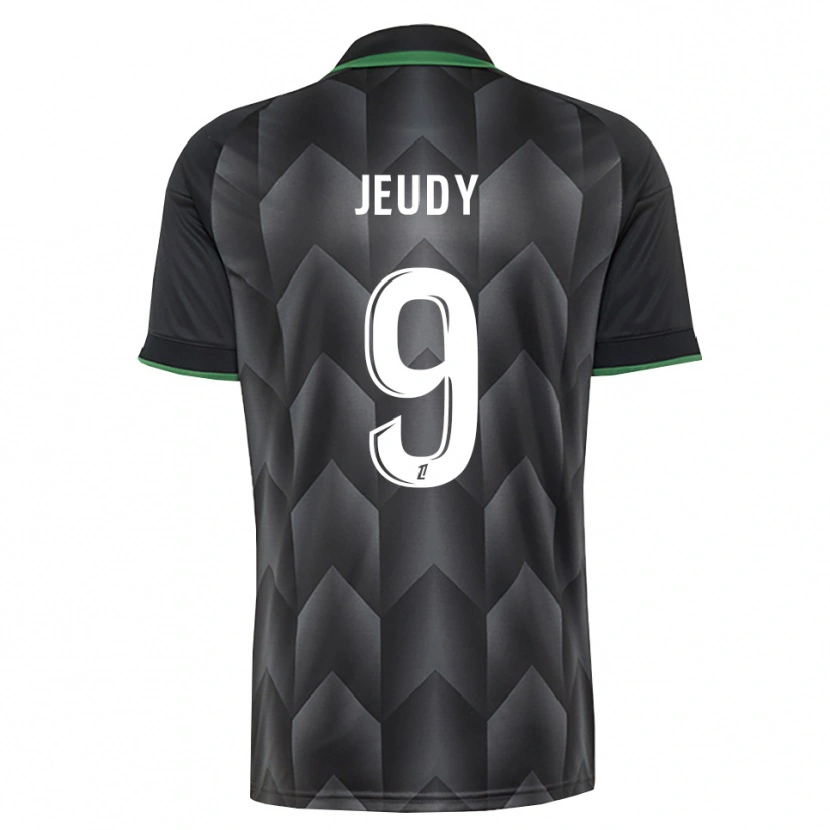 Danxen Barn Sherly Jeudy #9 Vit Svart Grön Bortatröja Matchtröjor 2026/27 Tröjor T-Tröja