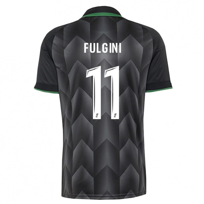 Danxen Barn Angelo Fulgini #11 Vit Svart Grön Bortatröja Matchtröjor 2026/27 Tröjor T-Tröja