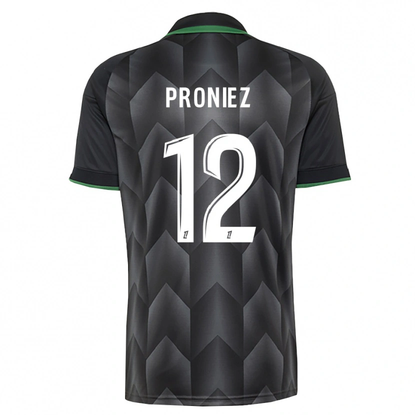 Danxen Barn Fany Proniez #12 Vit Svart Grön Bortatröja Matchtröjor 2026/27 Tröjor T-Tröja
