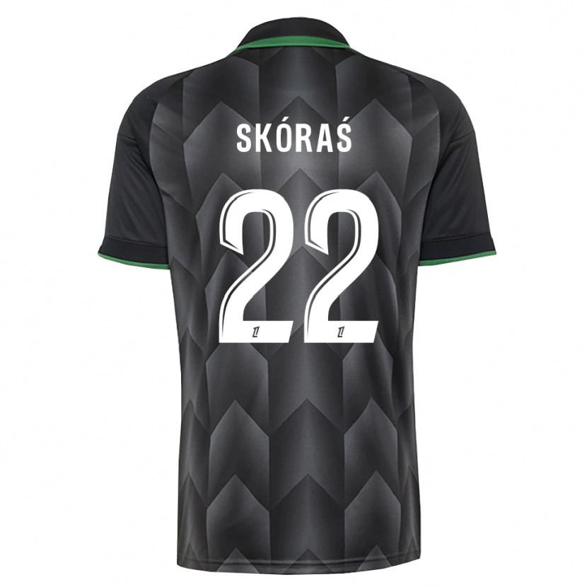 Danxen Barn Michal Skoras #22 Vit Svart Grön Bortatröja Matchtröjor 2026/27 Tröjor T-Tröja