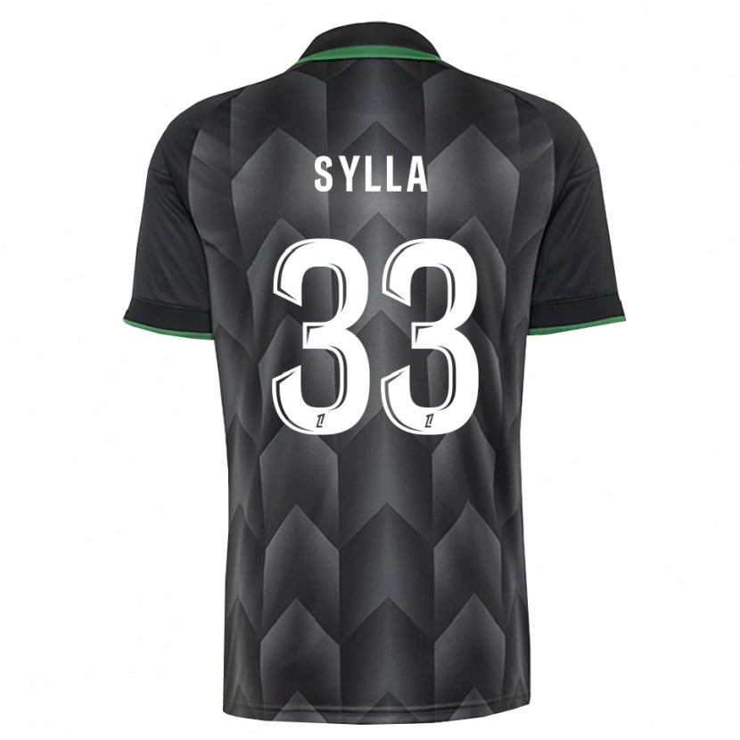 Danxen Barn Fodé Sylla #33 Vit Svart Grön Bortatröja Matchtröjor 2026/27 Tröjor T-Tröja
