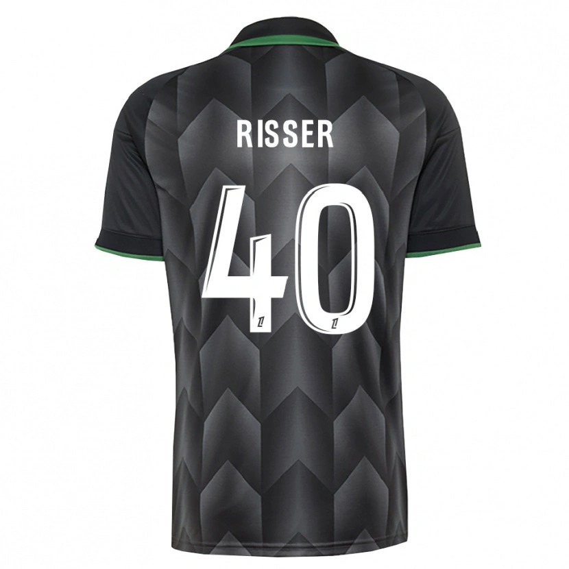 Danxen Barn Robin Risser #40 Vit Svart Grön Bortatröja Matchtröjor 2026/27 Tröjor T-Tröja