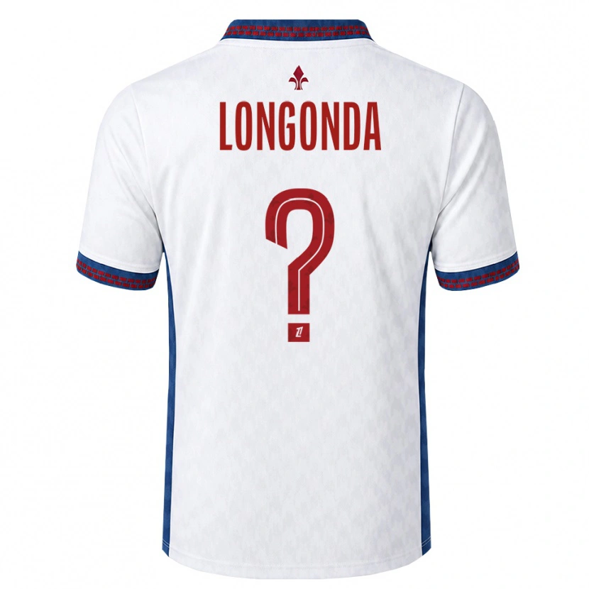 Danxen Barn Jean-Pierre Longonda #0 Röd Vit Blå Bortatröja Matchtröjor 2026/27 Tröjor T-Tröja