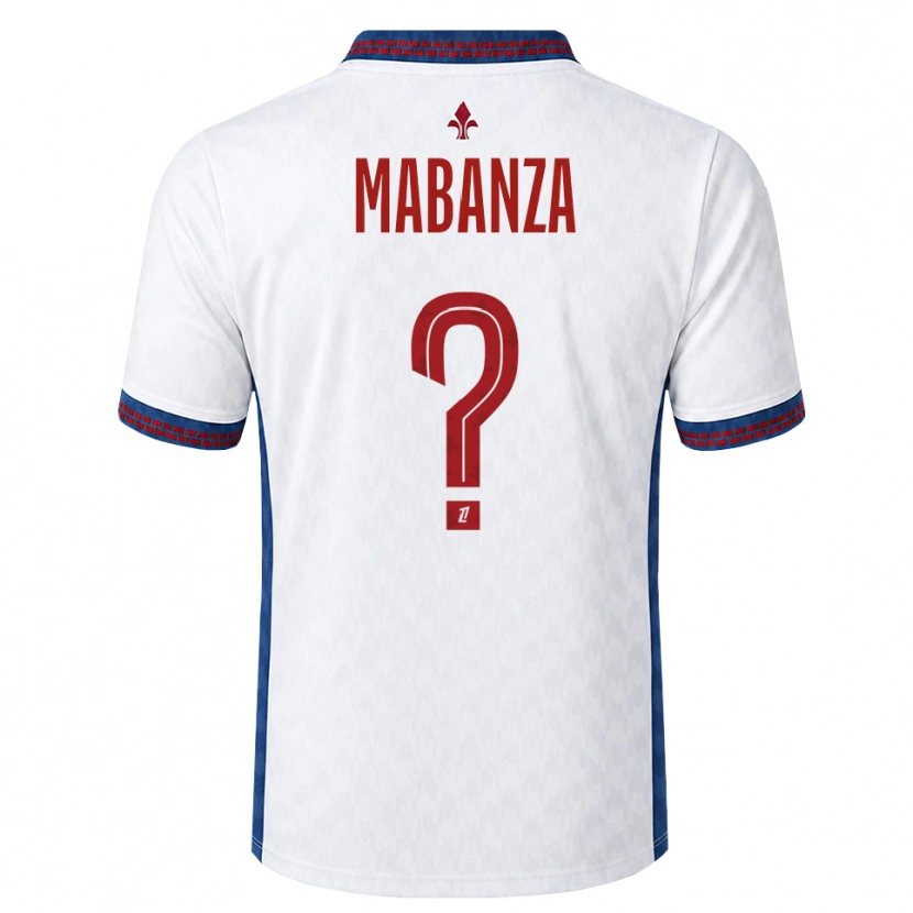 Danxen Barn Carmel Mabanza #0 Röd Vit Blå Bortatröja Matchtröjor 2026/27 Tröjor T-Tröja