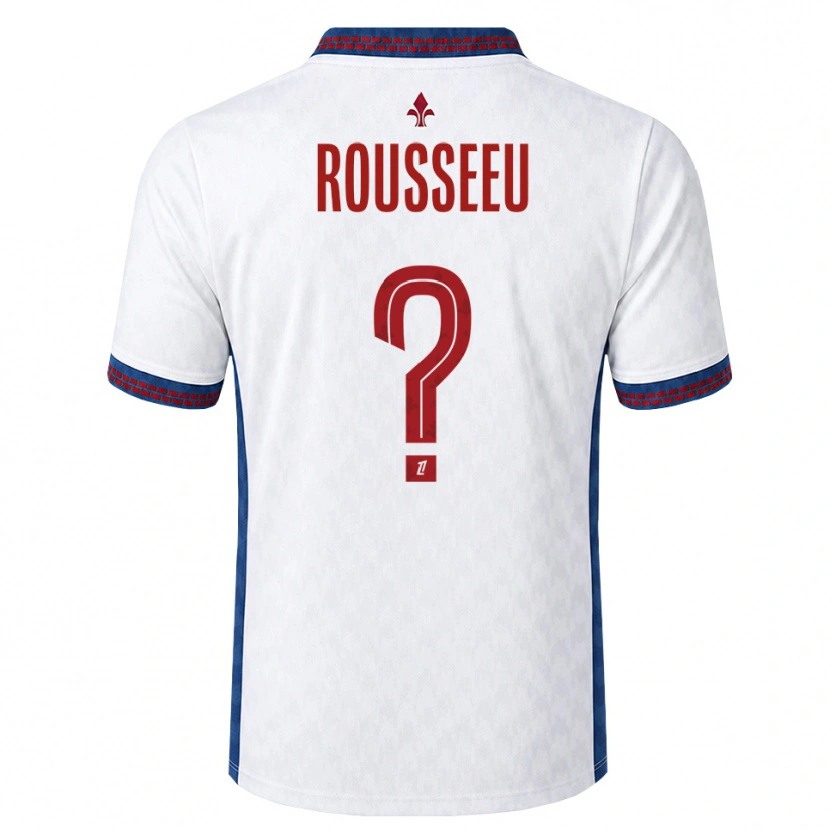 Danxen Barn Justine Rousseeu #0 Röd Vit Blå Bortatröja Matchtröjor 2026/27 Tröjor T-Tröja