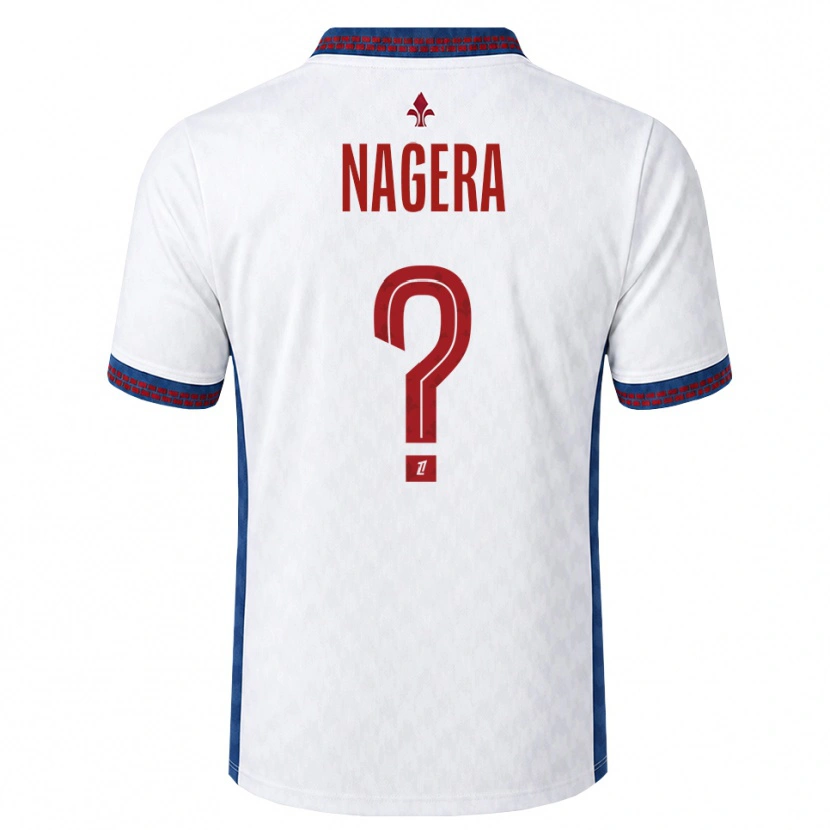 Danxen Barn Kemryk Nagera #0 Röd Vit Blå Bortatröja Matchtröjor 2026/27 Tröjor T-Tröja