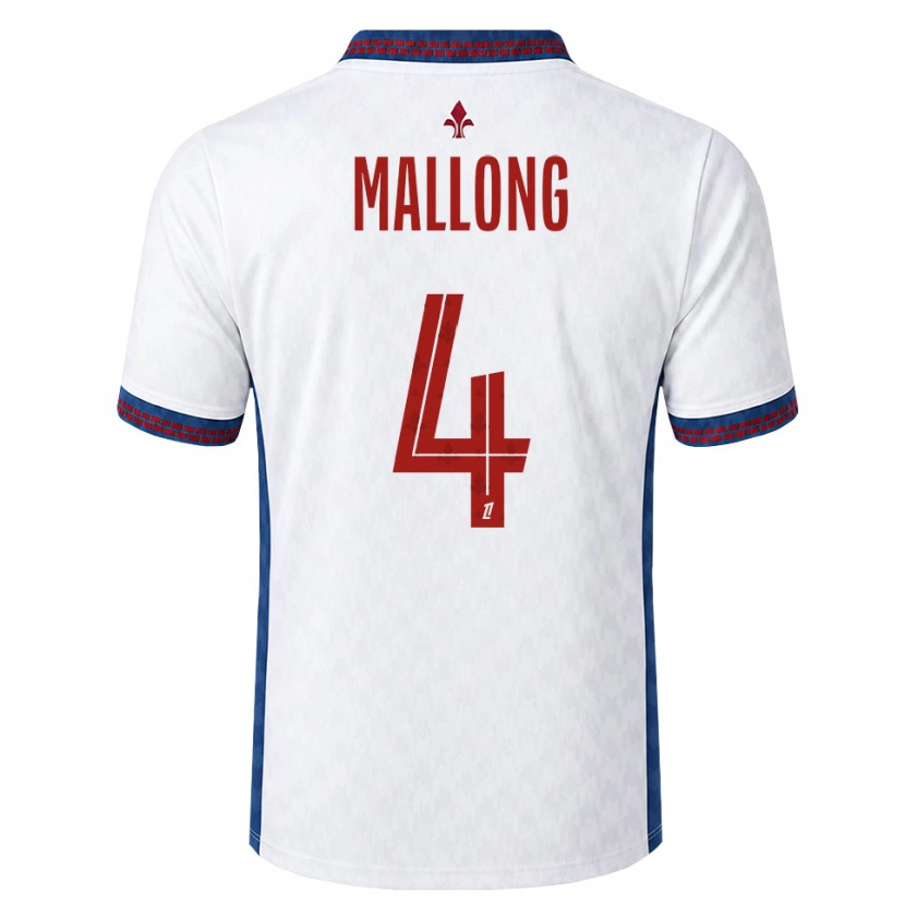 Danxen Barn Raphaël Mallong #4 Röd Vit Blå Bortatröja Matchtröjor 2026/27 Tröjor T-Tröja