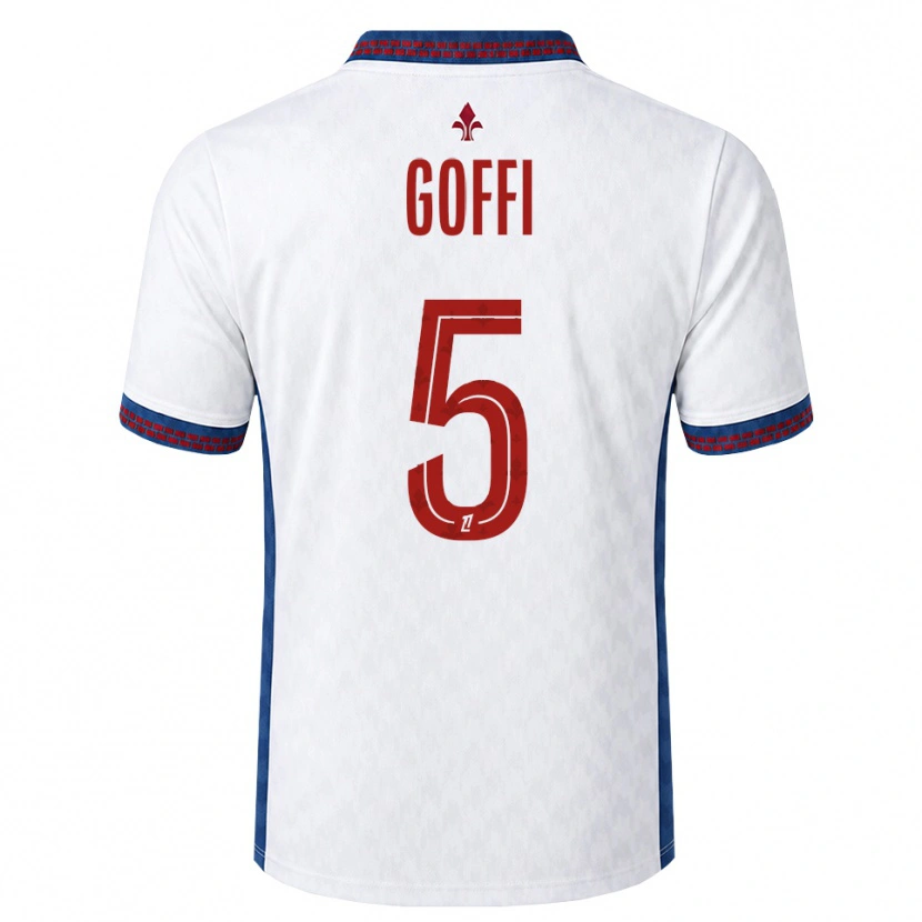 Danxen Barn Maxima Goffi #5 Röd Vit Blå Bortatröja Matchtröjor 2026/27 Tröjor T-Tröja