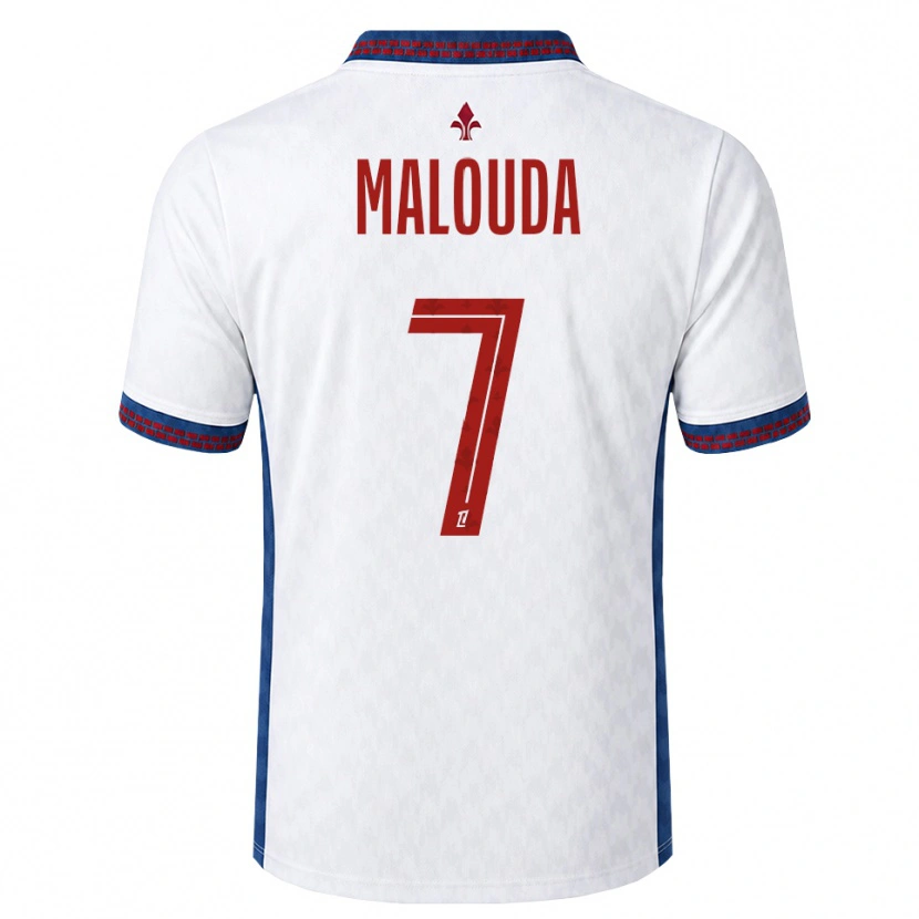 Danxen Barn Aaron Malouda #7 Röd Vit Blå Bortatröja Matchtröjor 2026/27 Tröjor T-Tröja