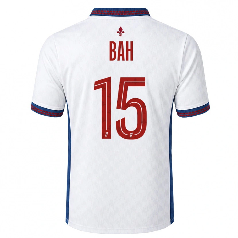 Danxen Barn Oury Bah #15 Röd Vit Blå Bortatröja Matchtröjor 2026/27 Tröjor T-Tröja