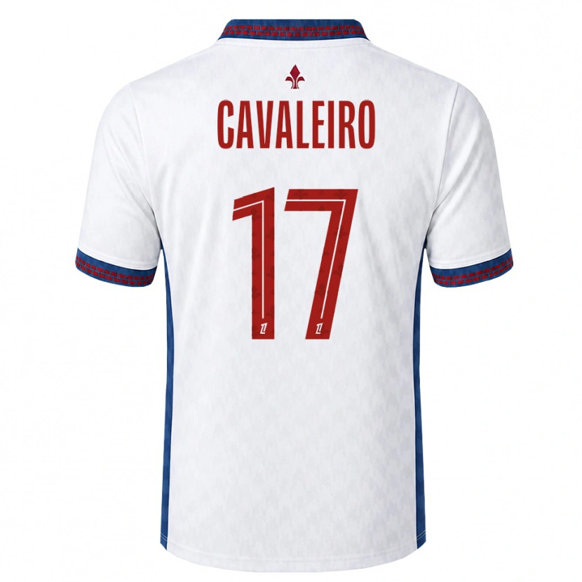 Danxen Barn Ivan Cavaleiro #17 Röd Vit Blå Bortatröja Matchtröjor 2026/27 Tröjor T-Tröja