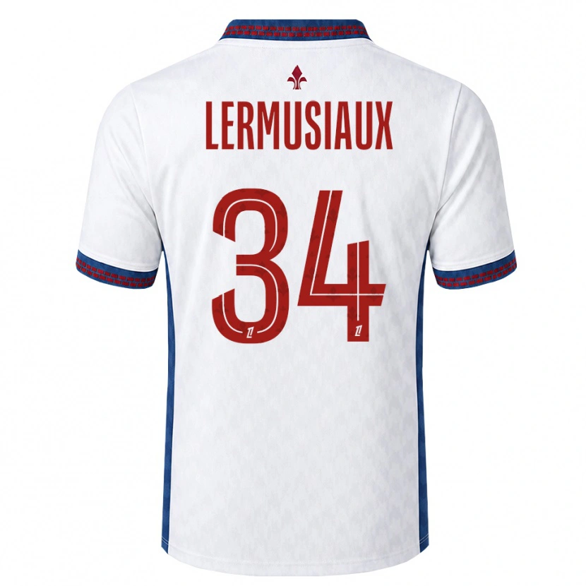 Danxen Barn Chrystal Lermusiaux #34 Röd Vit Blå Bortatröja Matchtröjor 2026/27 Tröjor T-Tröja