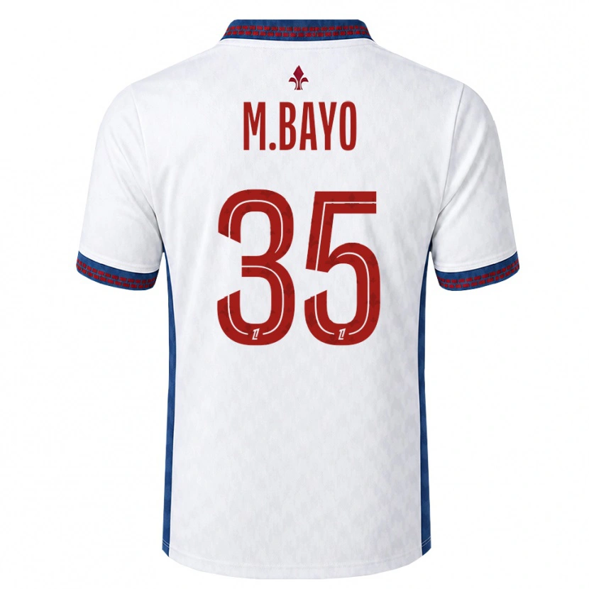 Danxen Barn Mohamed Bayo #35 Röd Vit Blå Bortatröja Matchtröjor 2026/27 Tröjor T-Tröja