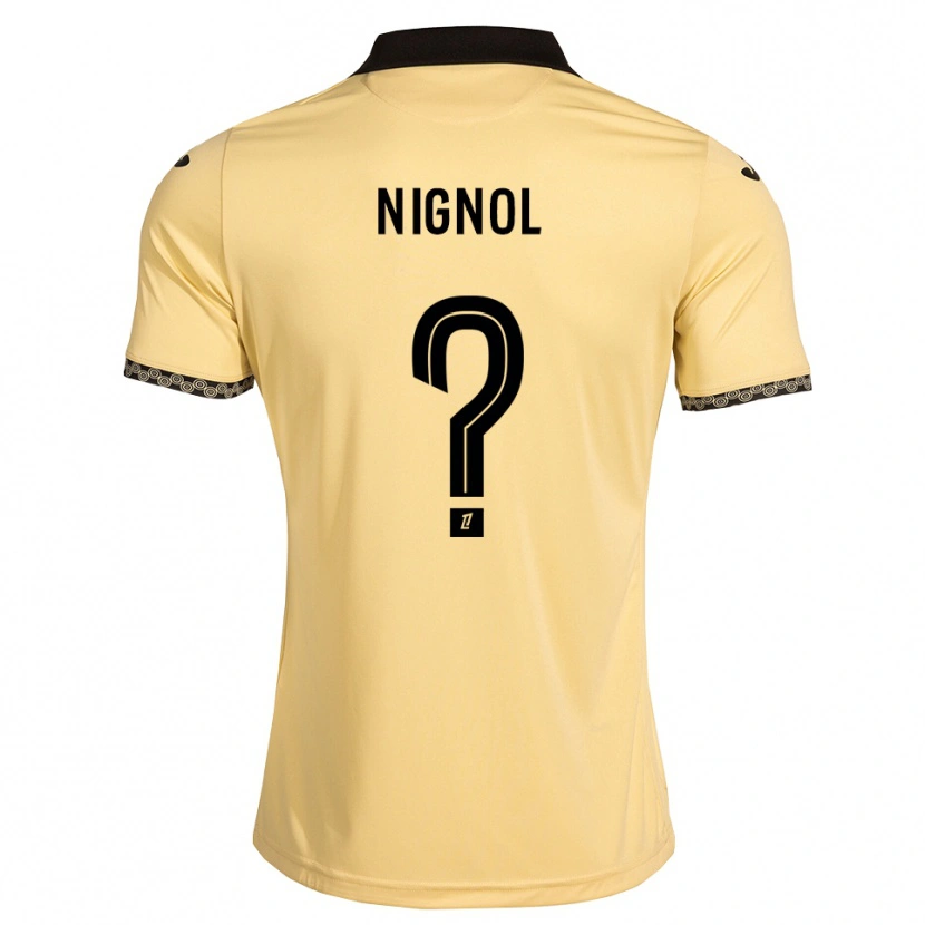 Danxen Barn Vincent Nignol #0 Navajovit Svart Bortatröja Matchtröjor 2026/27 Tröjor T-Tröja