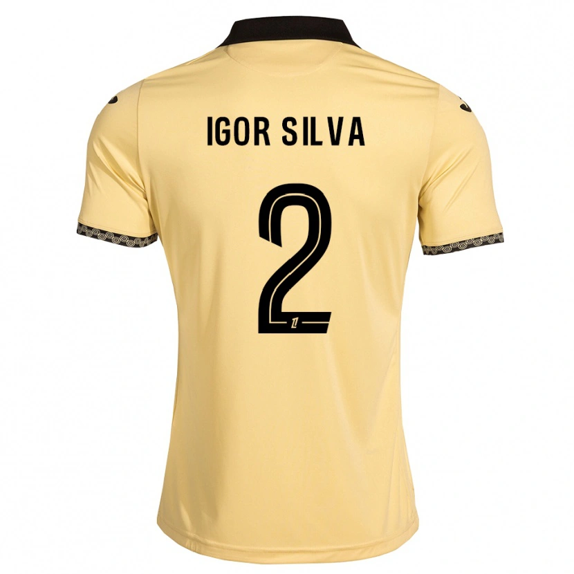 Danxen Barn Igor Silva #2 Navajovit Svart Bortatröja Matchtröjor 2026/27 Tröjor T-Tröja